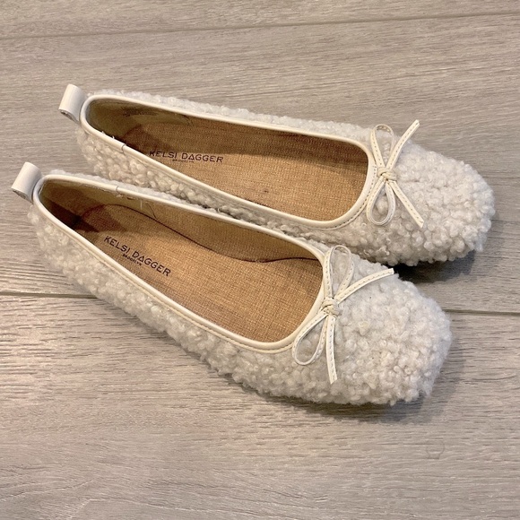 Kelsi Dagger Brooklyn Frankie Square Toe Ballet Flats Size 8 NWOT - Picture 1 of 9